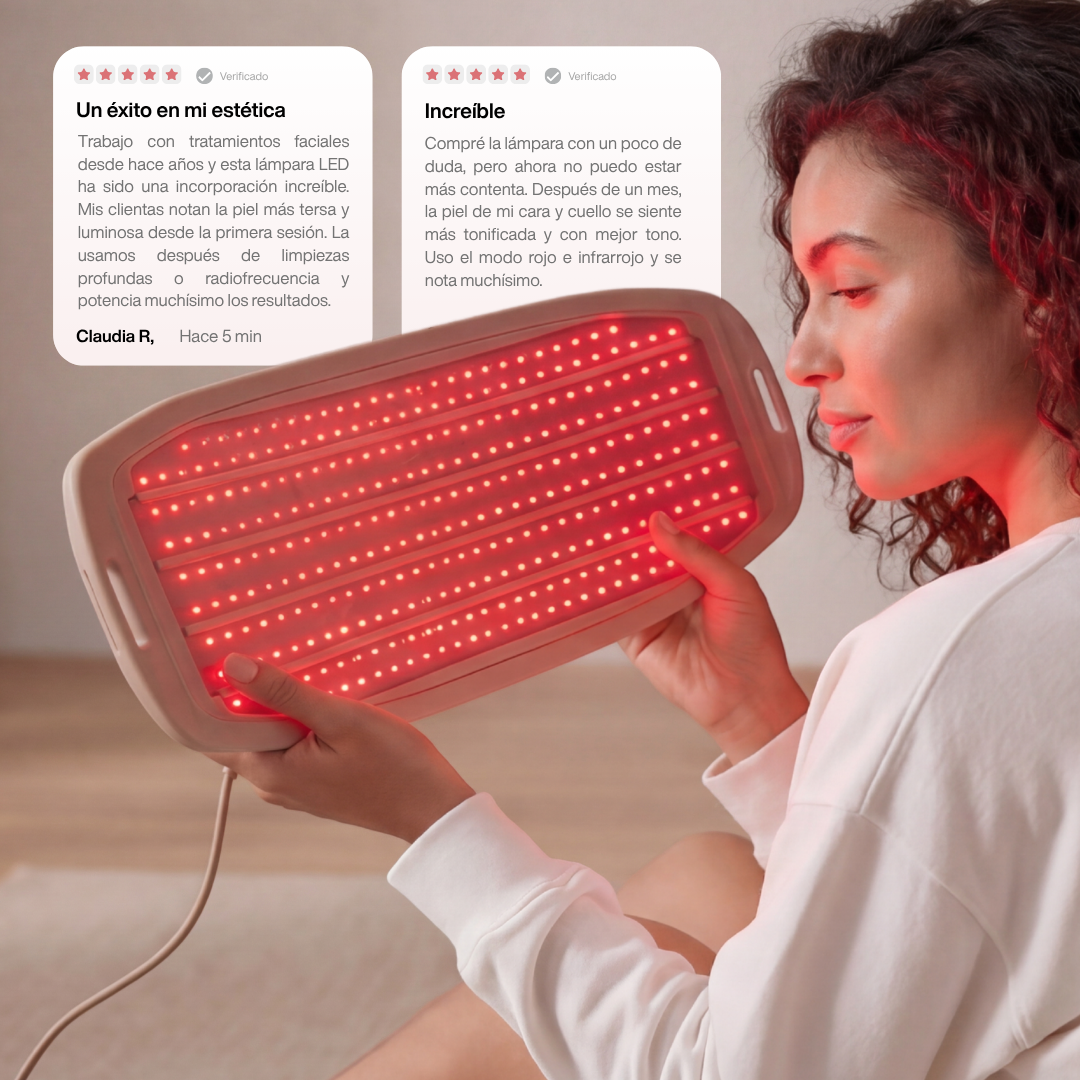 Lámpara LED Antiedad Avanzada - Tecnología Fotodinámica (PDT)