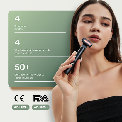 4-in-1 Eye & Face Wand — LED, EMS, Heat & Microvibration