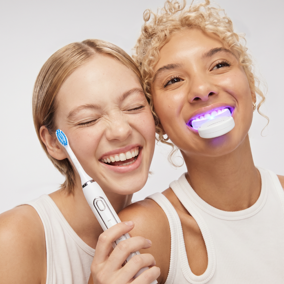 The Complete Smile Brightening Kit — Sonic LED Toothbrush + Dual-Light Whitening